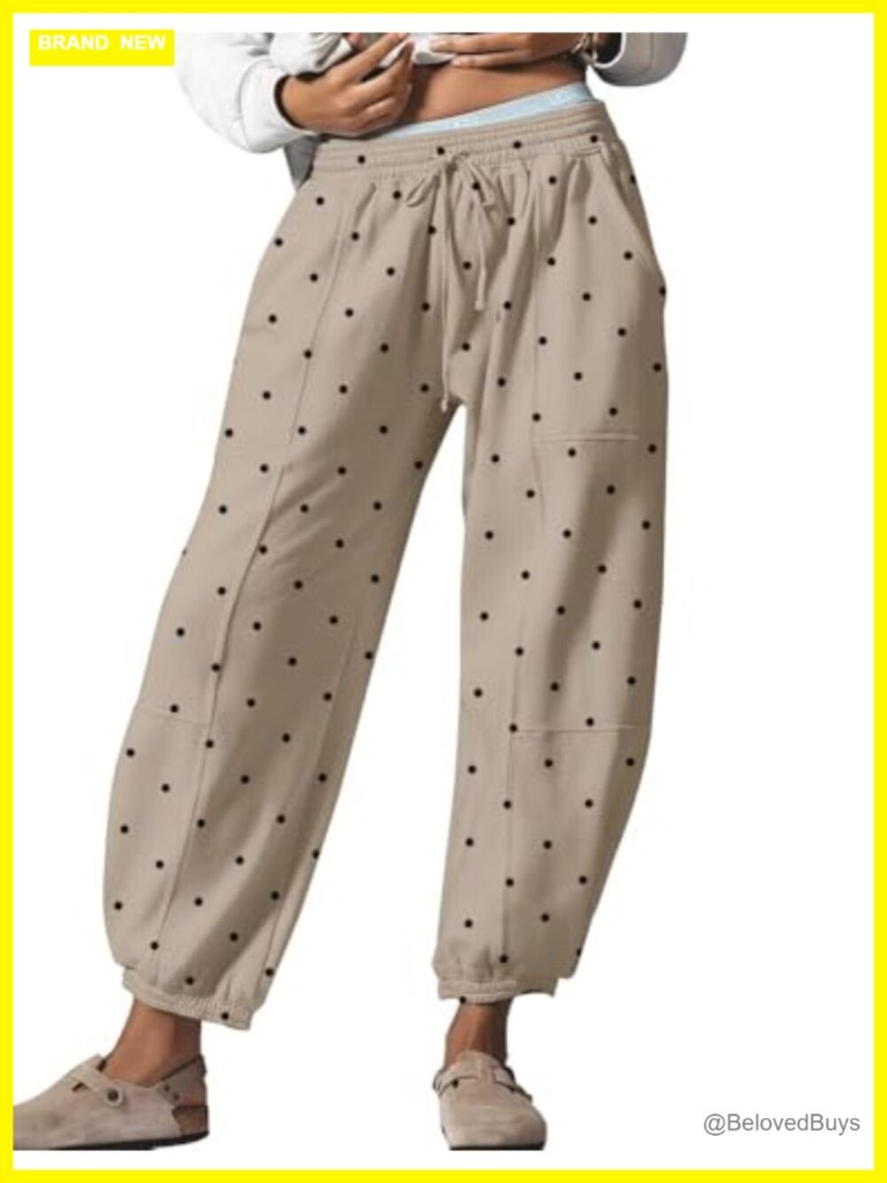 Leopard Barrel Sweatpants Baggy Cheetah Print Trousers with Pockets